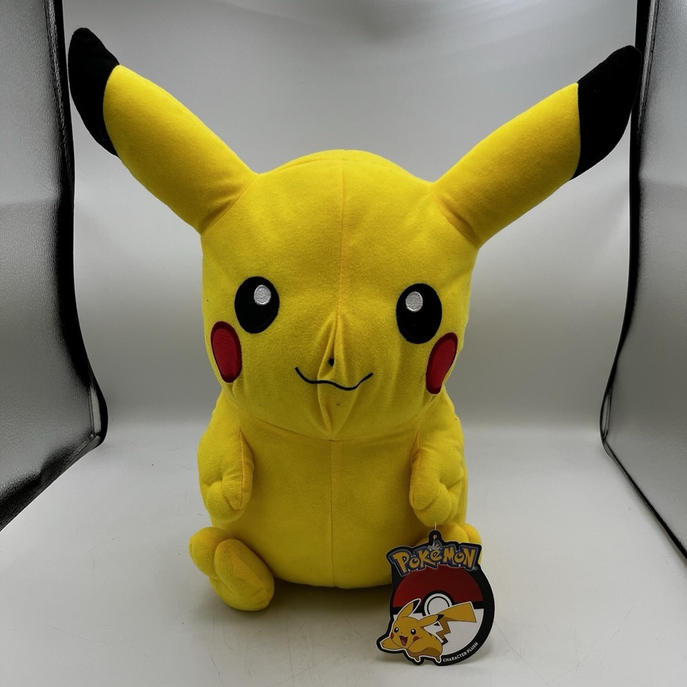 Pokemon Pikachu Plush 16" Stuffed Animal Toy Factory 2016 NWT Prize